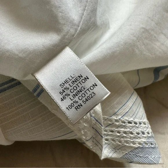 Coastal Linen Blend Stripe Skirt | A-Line Panel Flare · Banana Republic - Picture 11 of 11